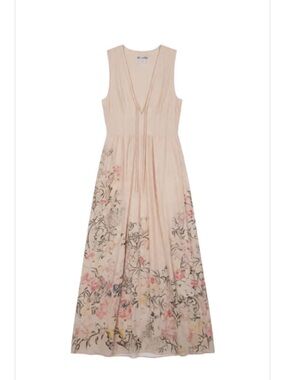 Sleeveless Pink Floral Maxi Dress BRAND NEW